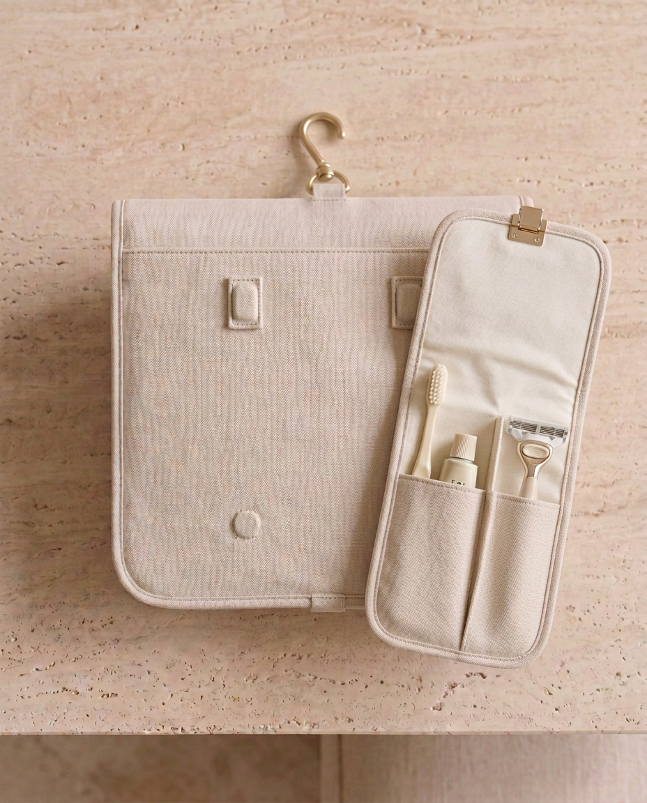 Render of the detachable hygiene pouch attached to the VESSEL bag